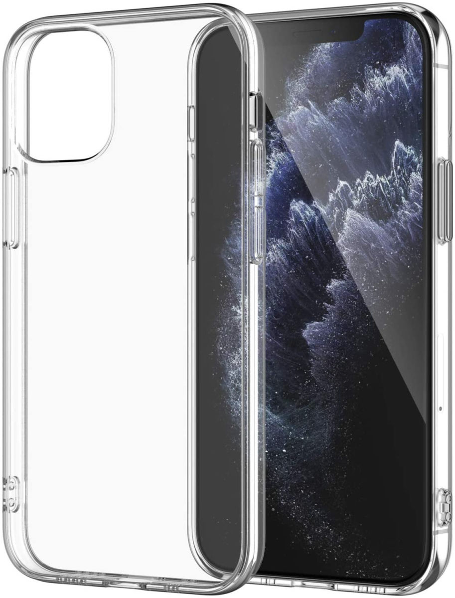 Apple iPhone 12 Pro Max Hoesje Flexibel en Dun TPU Transparant afbeelding 1