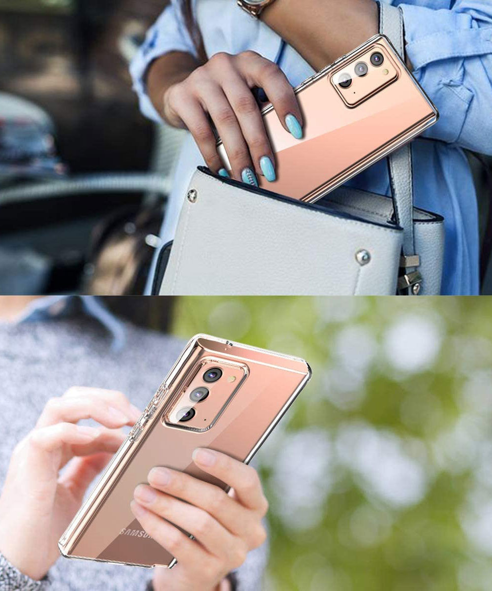 Samsung Galaxy Note 20 Hoesje Dun TPU Transparant afbeelding 2