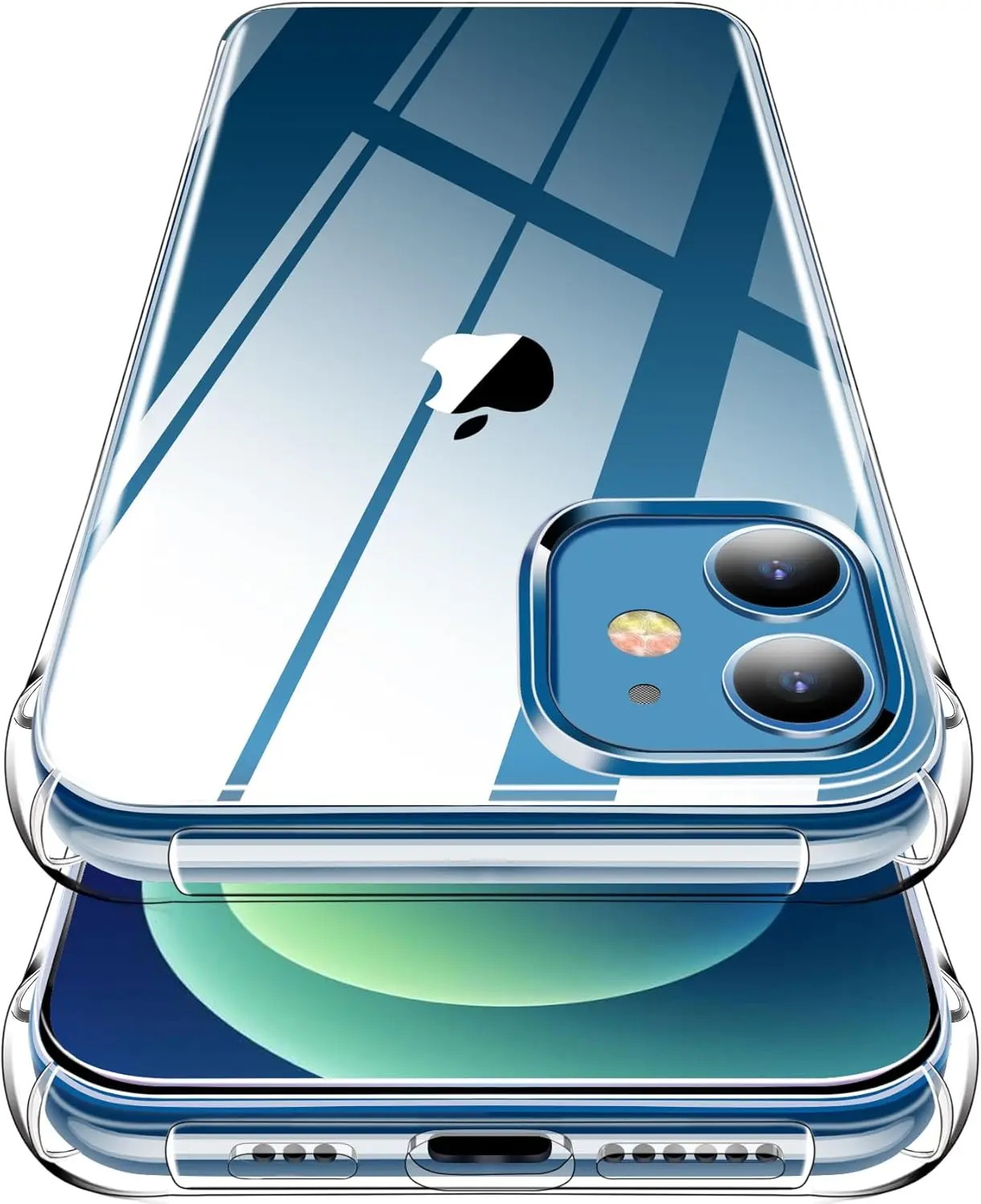 Apple iPhone 12 Mini Hoesje Schokbestendig en Dun TPU Back Cover Transparant afbeelding 8