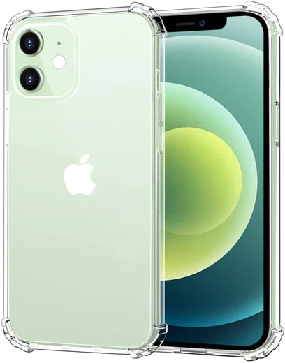 Apple iPhone 12 Mini Hoesje Schokbestendig en Dun TPU Back Cover Transparant afbeelding 1