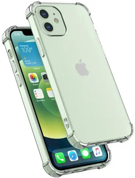 Apple iPhone 12 Hoesje Schokbestendig en Dun TPU Transparant