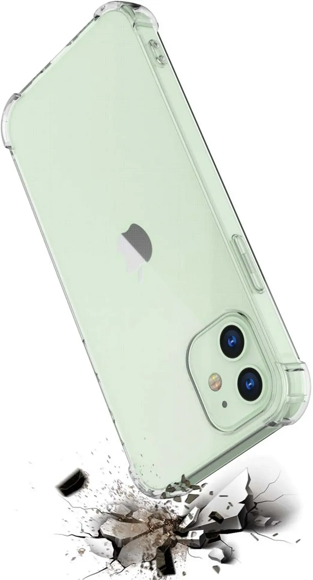 Apple iPhone 12 Hoesje Schokbestendig en Dun TPU Transparant afbeelding 5