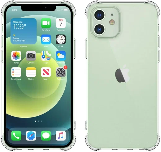 Apple iPhone 12 Hoesje Schokbestendig en Dun TPU Transparant afbeelding 8
