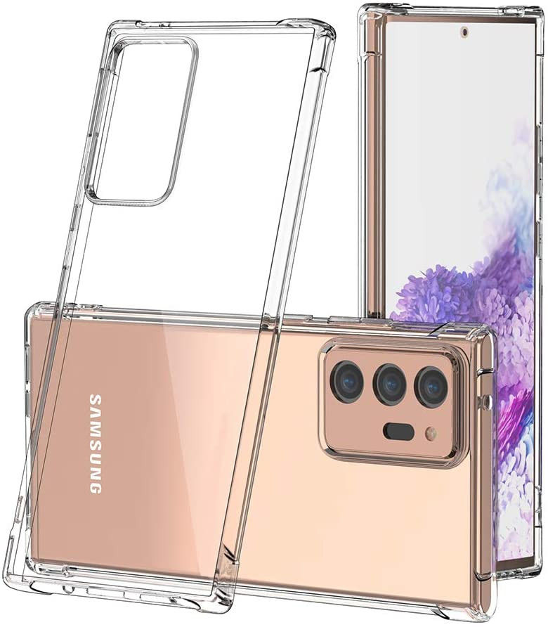 Samsung Galaxy Note 20 Ultra Hoesje Schokbestendig Dun TPU Transparant afbeelding 2