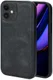 Apple iPhone 12 Mini Hoesje Kunstlederen Back Cover Zwart afbeelding 1