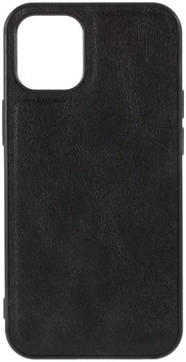 Apple iPhone 12 Mini Hoesje Kunstlederen Back Cover Zwart afbeelding 7