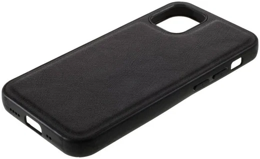 Apple iPhone 12 Mini Hoesje Kunstlederen Back Cover Zwart afbeelding 10