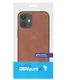 Apple iPhone 12 Mini Hoesje Kunstlederen Back Cover Bruin afbeelding 2