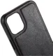 Apple iPhone 12 / 12 Pro Hoesje Kunstlederen Back Cover Zwart afbeelding 4