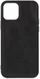 Apple iPhone 12 Pro Max Hoesje Kunstlederen Back Cover Zwart afbeelding 2
