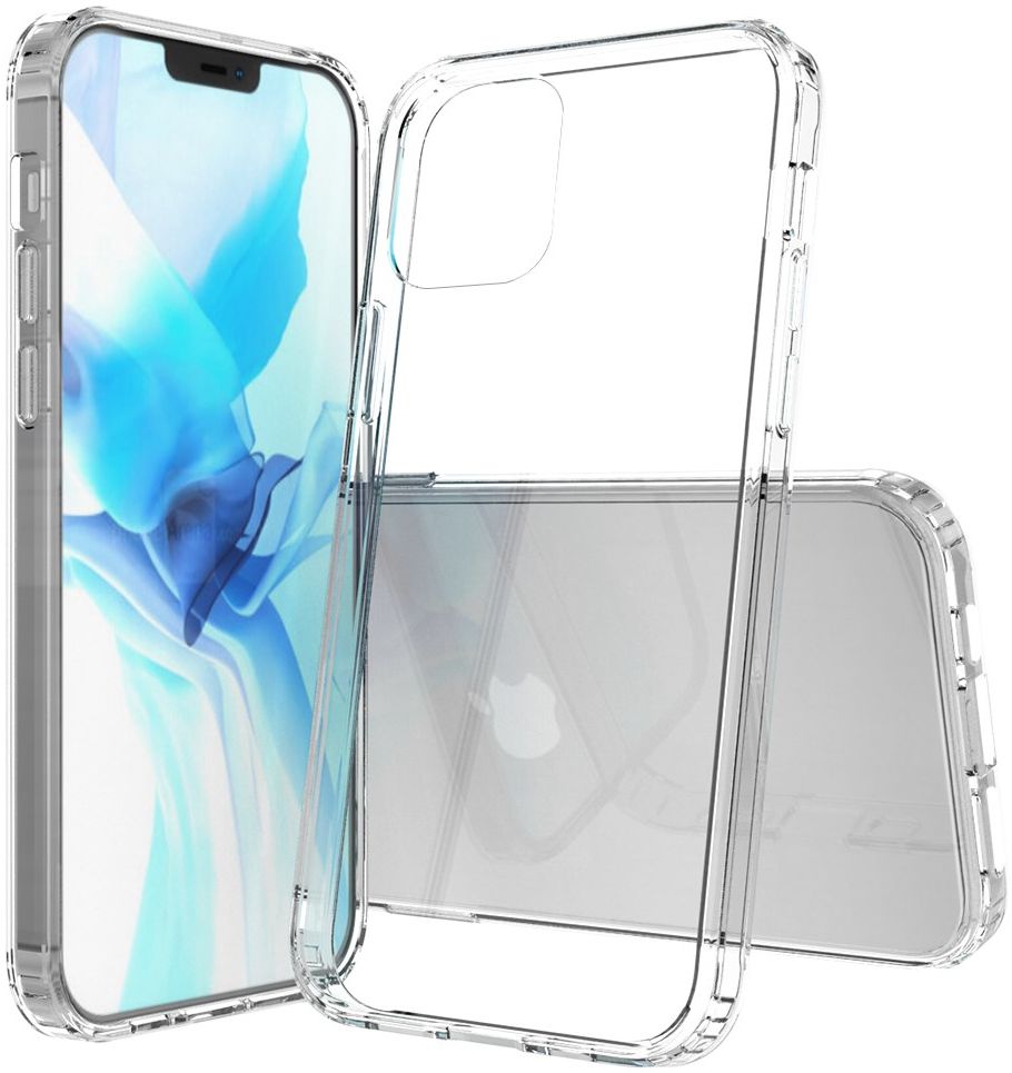Apple iPhone 12 / 12 Pro Hoesje Armor Back Cover Transparant afbeelding 1