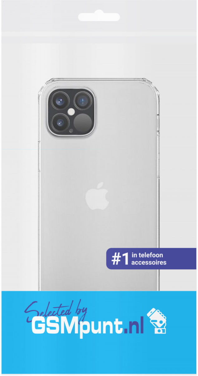 Apple iPhone 12 / 12 Pro Hoesje Armor Back Cover Transparant afbeelding 2