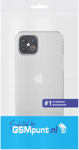 Apple iPhone 12 / 12 Pro Hoesje Armor Back Cover Transparant afbeelding 2