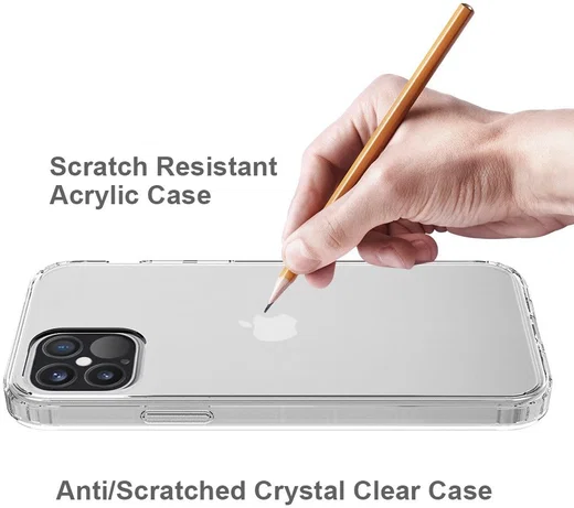 Apple iPhone 12 Pro Max Hoesje Armor Back Cover Transparant afbeelding 6