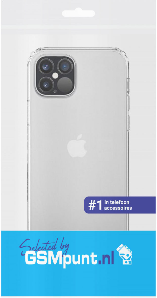 Apple iPhone 12 Pro Max Hoesje Armor Back Cover Transparant afbeelding 3