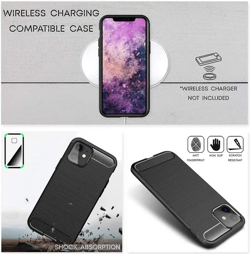 Apple iPhone 12 Mini Hoesje Geborsteld TPU Flexibele Back Cover Blauw afbeelding 5