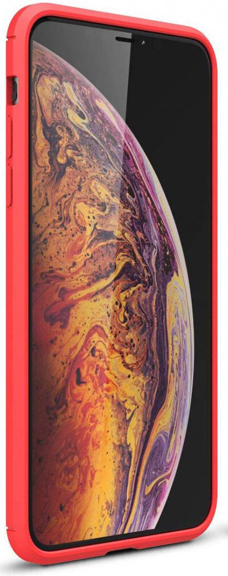 Apple iPhone 12 Hoesje Geborsteld TPU Flexibel Rood afbeelding 4