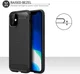 Apple iPhone 12 Pro Max Hoesje Geborsteld TPU Flexibel Zwart afbeelding 4