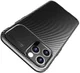 Apple iPhone 12 Pro Max Hoesje Siliconen Carbon Back Cover Zwart afbeelding 10