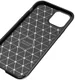 Apple iPhone 12 Pro Max Hoesje Siliconen Carbon Back Cover Zwart afbeelding 13