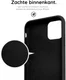 HappyCase Apple iPhone 12 Mini Hoesje Siliconen Back Cover Zwart afbeelding 2