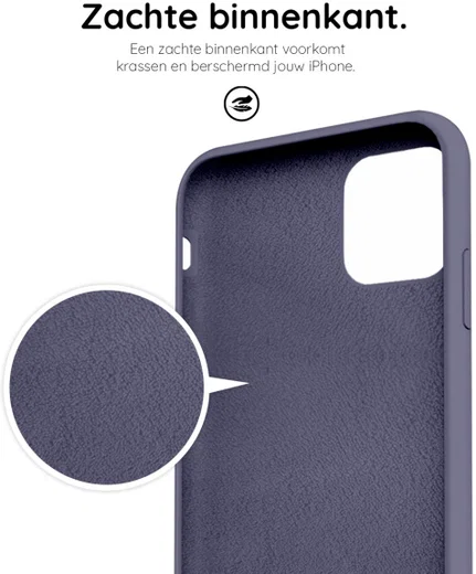 HappyCase Apple iPhone 12 Mini Hoesje Siliconen Back Cover Grijs afbeelding 7