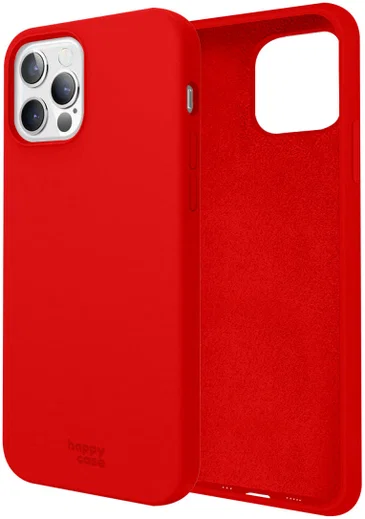 HappyCase Apple iPhone 12 Hoesje Siliconen Back Cover Rood afbeelding 8