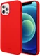 HappyCase Apple iPhone 12 Hoesje Siliconen Back Cover Rood afbeelding 1
