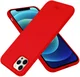 HappyCase Apple iPhone 12 Hoesje Siliconen Back Cover Rood afbeelding 2