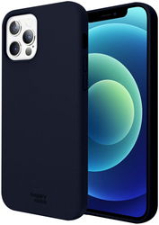 HappyCase Apple iPhone 12 Hoesje Siliconen Back Cover Blauw afbeelding