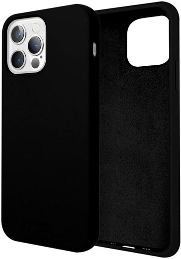 HappyCase Apple iPhone 12 Pro Max Hoesje Siliconen Back Cover Zwart afbeelding 8