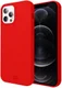 HappyCase Apple iPhone 12 Pro Max Hoesje Siliconen Back Cover Rood afbeelding 1