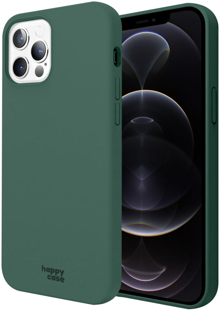 HappyCase Apple iPhone 12 Pro Max Hoesje Siliconen Back Cover Groen afbeelding 1