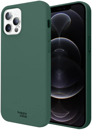 HappyCase Apple iPhone 12 Pro Max Hoesje Siliconen Back Cover Groen afbeelding 1