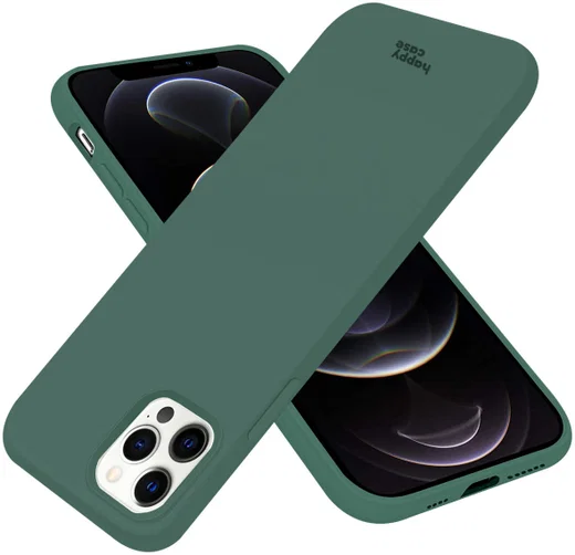 HappyCase Apple iPhone 12 Pro Max Hoesje Siliconen Back Cover Groen afbeelding 2