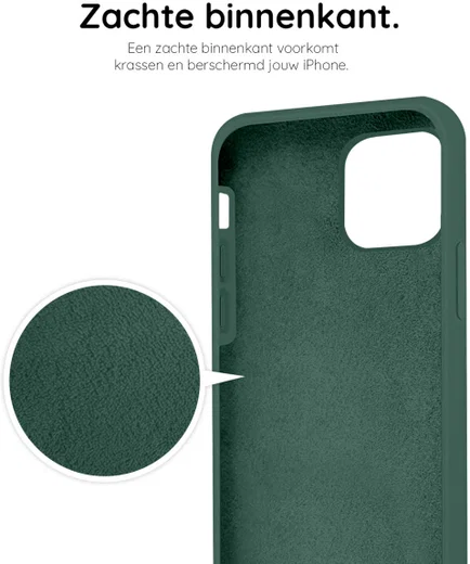 HappyCase Apple iPhone 12 Pro Max Hoesje Siliconen Back Cover Groen afbeelding 7
