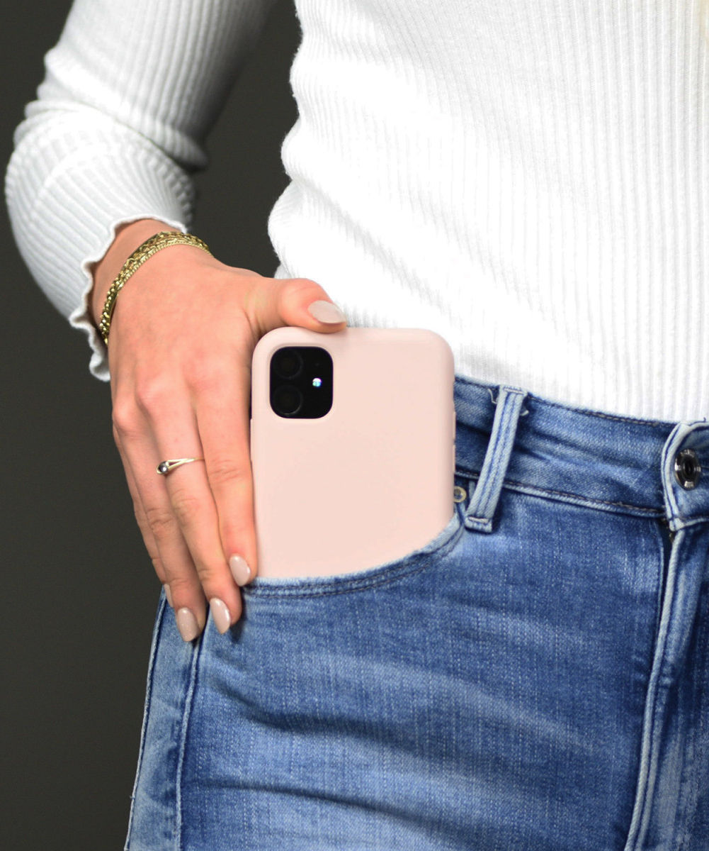 HappyCase Apple iPhone 12 Pro Max Hoesje Siliconen Back Cover Roze afbeelding 9