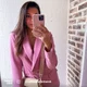 HappyCase Apple iPhone 12 Pro Max Hoesje Siliconen Back Cover Roze afbeelding 4