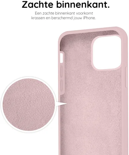 HappyCase Apple iPhone 12 Pro Max Hoesje Siliconen Back Cover Roze afbeelding 10