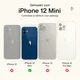 Rosso Element iPhone 12 Mini Hoesje Book Cover Zwart afbeelding 4