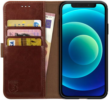 Rosso Element iPhone 12 Mini Hoesje Book Cover Bruin