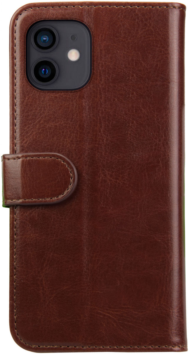 Rosso Element iPhone 12 Mini Hoesje Book Cover Bruin afbeelding 2