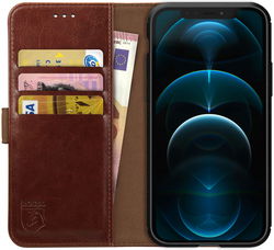 Rosso Element iPhone 12 Pro Max Hoesje Book Cover Bruin afbeelding