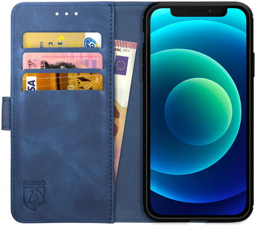 Rosso Element iPhone 12 Mini Hoesje Book Cover Blauw afbeelding 1