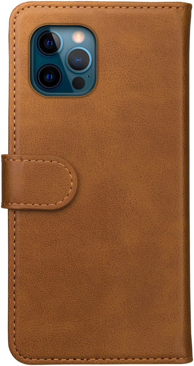 Rosso Element iPhone 12 Pro Max Hoesje Book Cover Lichtbruin afbeelding 2