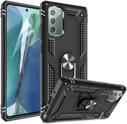 Samsung Galaxy Note 20 Hybride Kickstand Hoesje Zwart afbeelding