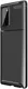 Samsung Galaxy Note 20 Hoesje Siliconen Carbon Back Cover Zwart afbeelding 1