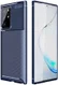 Samsung Galaxy Note 20 Ultra Siliconen Carbon Hoesje Blauw afbeelding 1