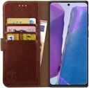 Rosso Element Galaxy Note 20 Hoesje Book Cover Wallet Case Bruin