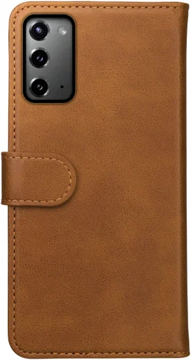 Rosso Element Galaxy Note 20 Hoesje Book Cover Wallet Case Lichtbruin afbeelding 2
